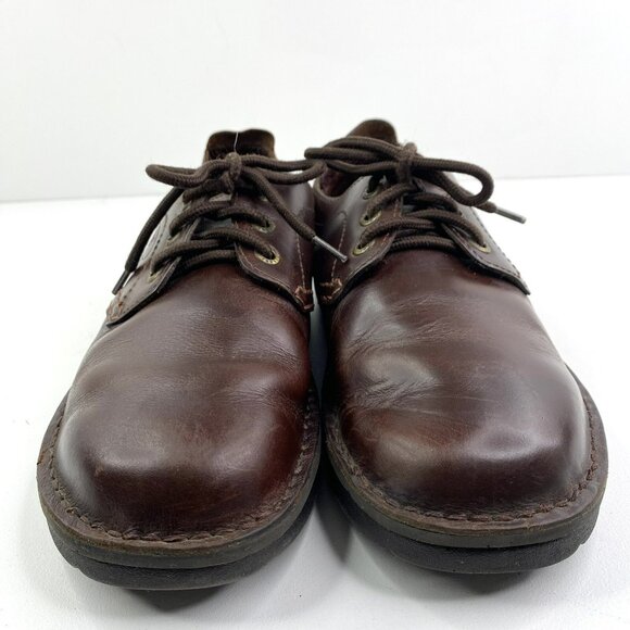 Propet Shoes Mens US Size 9.5 Brown Leather Orthopedic Oxford Comfort Sneakers - Picture 2 of 9